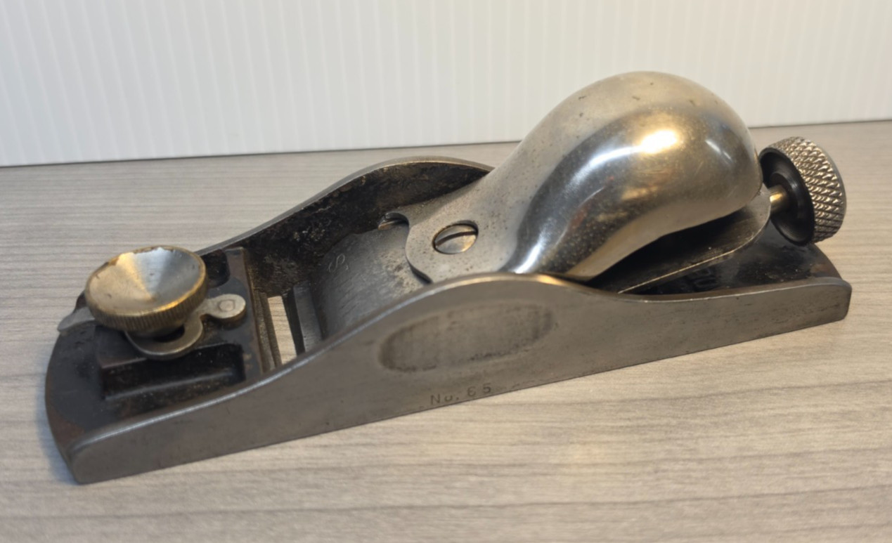 Vtg Sweetheart Stanley 65 Low Angle Block Plane Knuckle Joint Cap Great Shape Vtg Sweetheart Stanley 65 Low Angle Block Plane Knuckle Joint Cap Great Shape