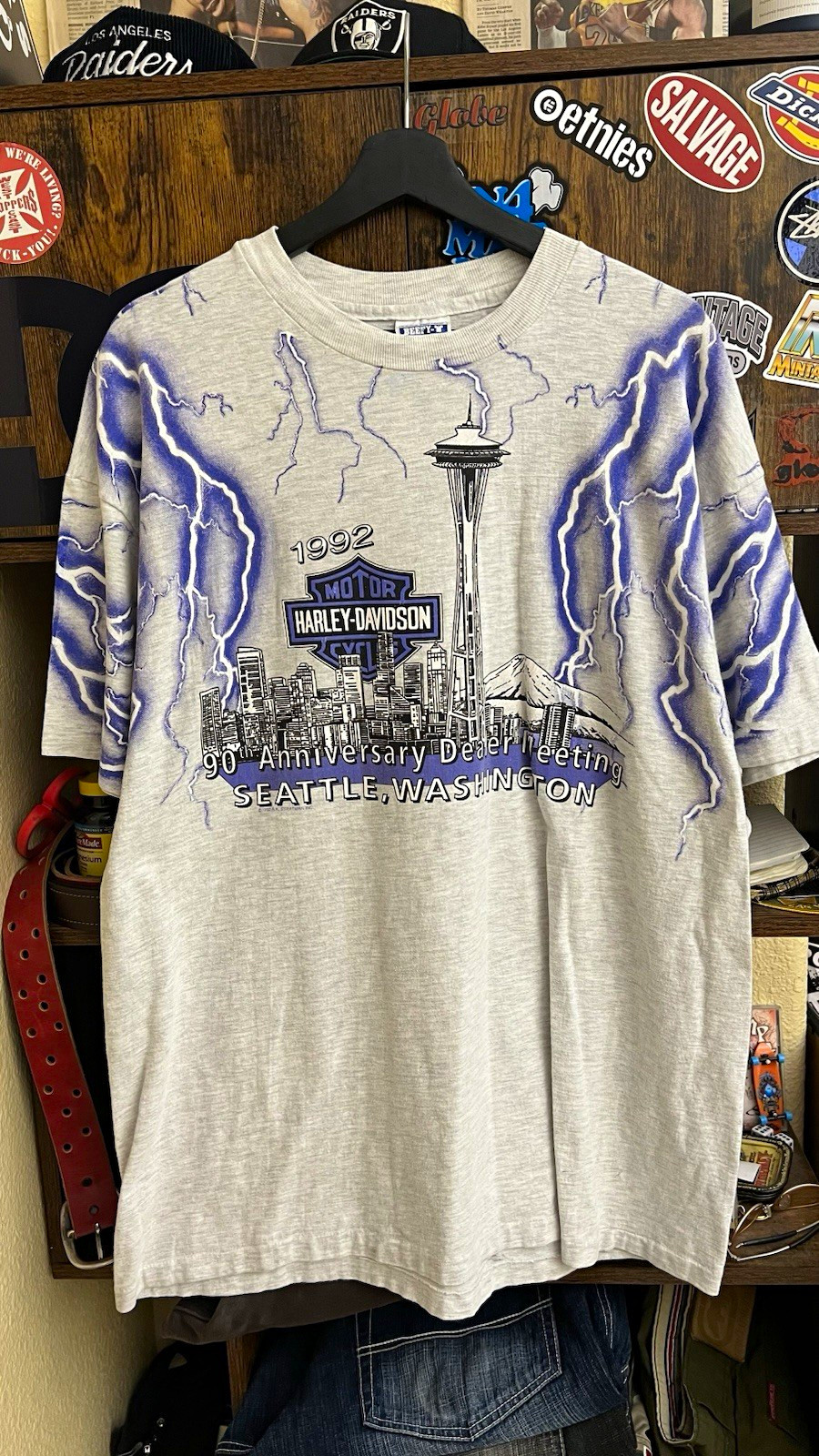 Vintage Lightning Harley-Davidson 1992 90th Anniversary Dealer Exclusive ShirtXL Vintage Lightning Harley-Davidson 1992 90th Anniversary Dealer Exclusive ShirtXL