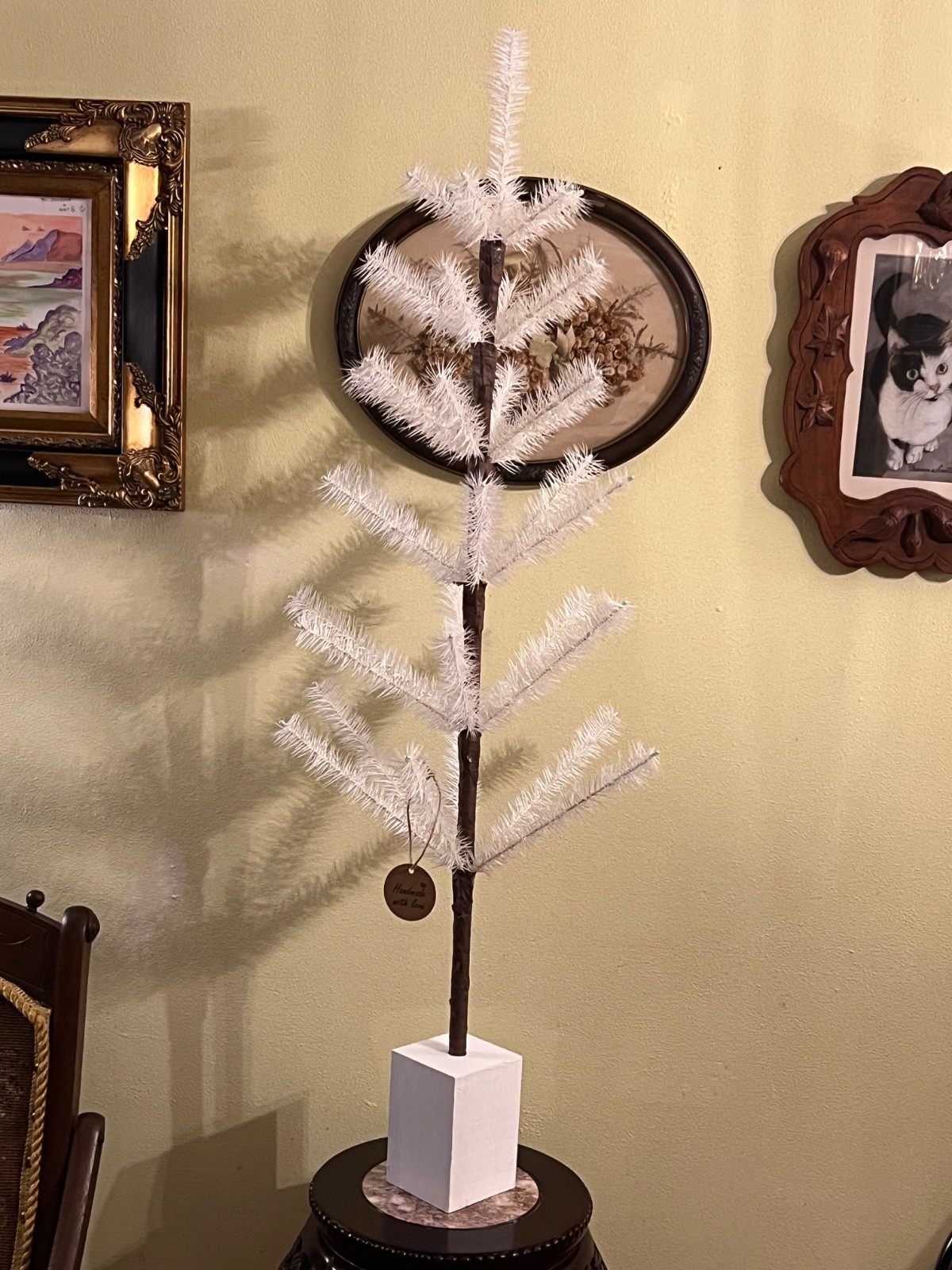 SALE 3.5 ft SOFT CRUELTY FREE GOOSE Feather Tree WEDDING White😹🥳we’ll make it