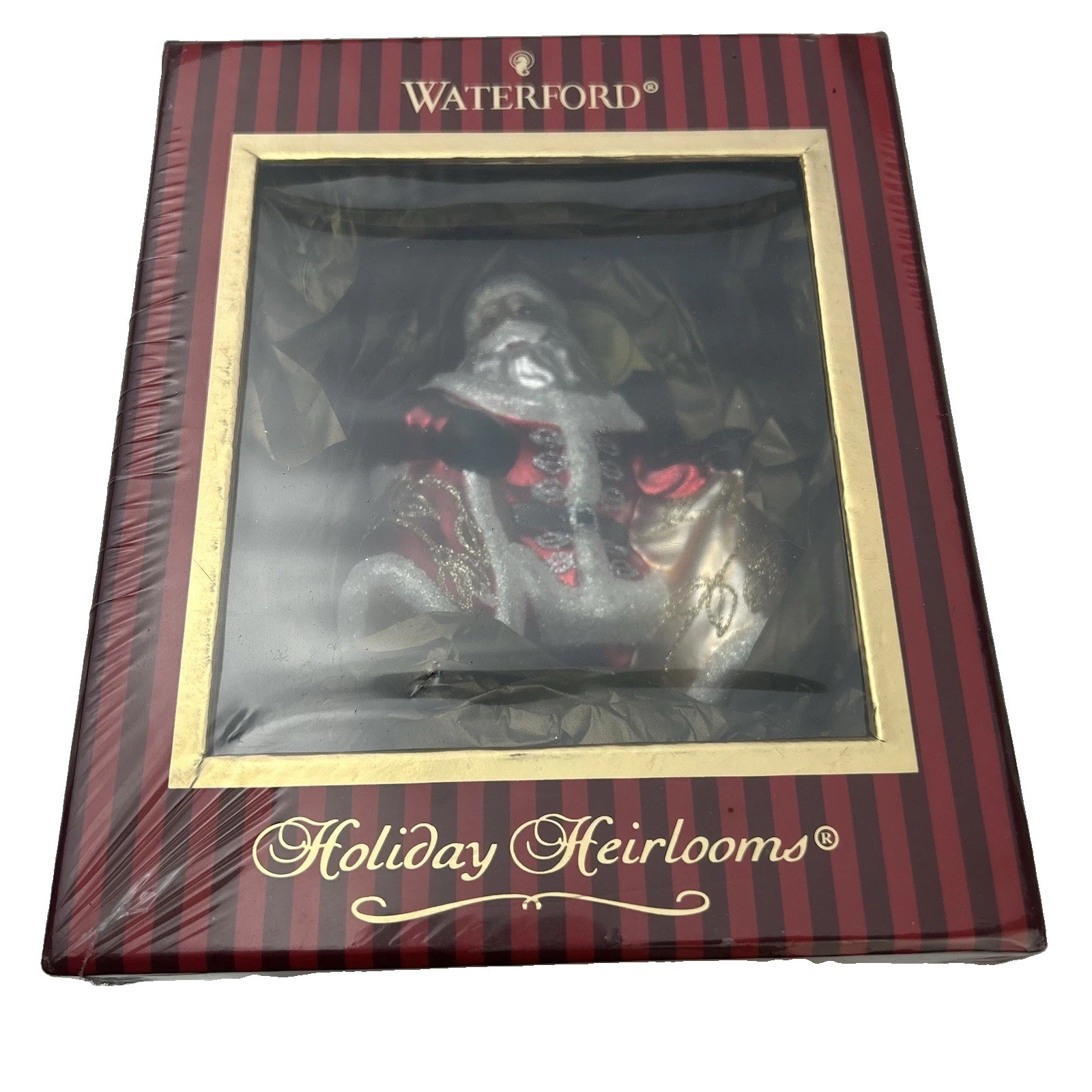Waterford Holiday Heirlooms St. Nicholas with Gifts Glass Ornament 148331 Sealed