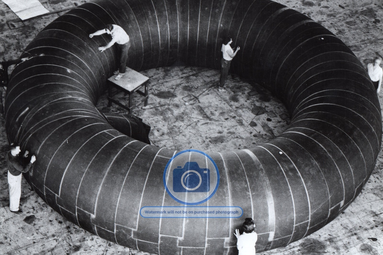 INFLATABLE ORBITAL STATION CONCEPT NASA 1961 4X6 PHOTO