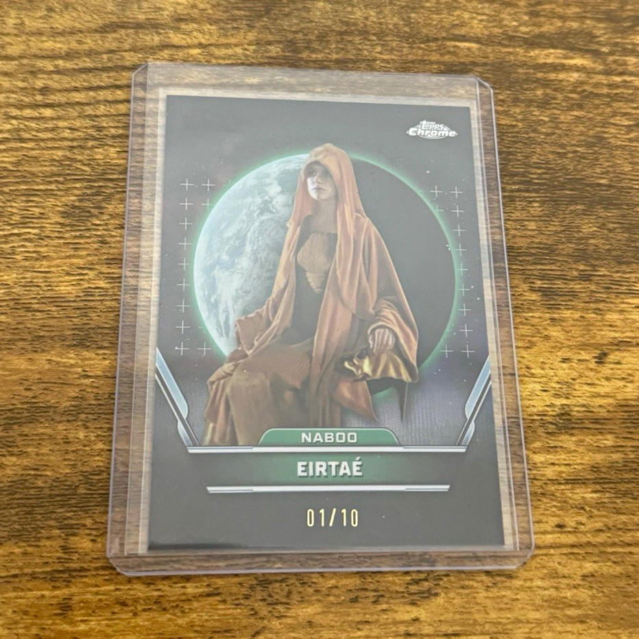 Topps 2024 Chrome Star Wars Phantom Menace Eirtaé #6 Serial Numbered 01/10 Topps 2024 Chrome Star Wars Phantom Menace Eirtaé #6 Serial Numbered 01/10