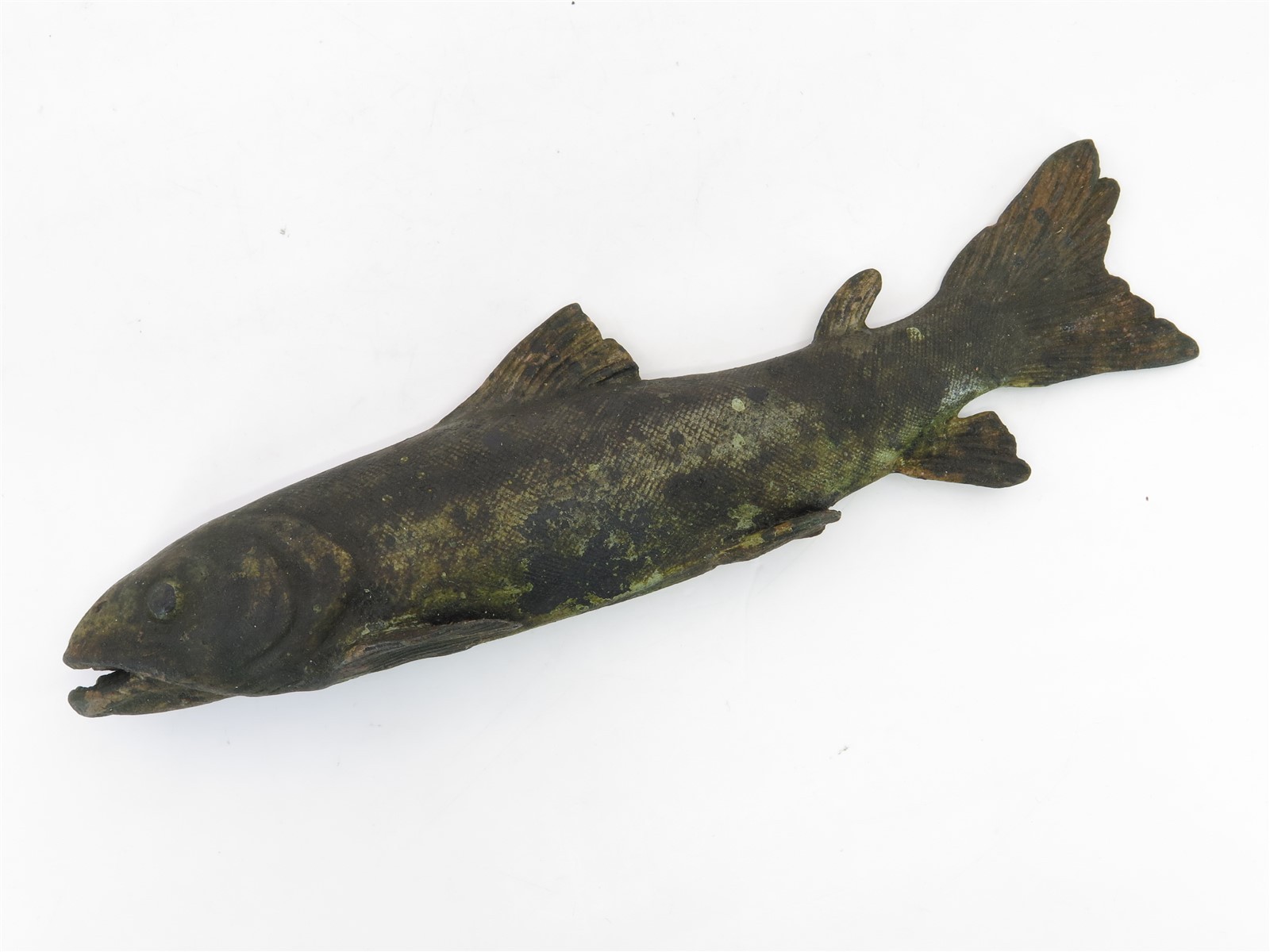 Early 20th Century Cold Painted Bronze Trout 7 Early 20th Century Cold Painted Bronze Trout 7