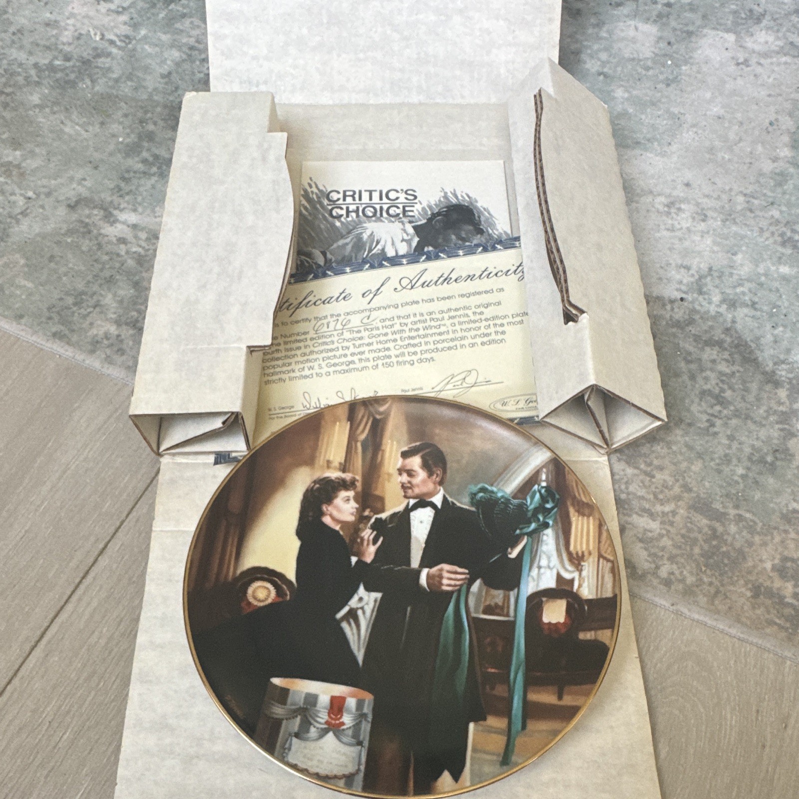 The Paris Hat-WS George- Collectors Plate- Gone With The Wind The Paris Hat-WS George- Collectors Plate- Gone With The Wind