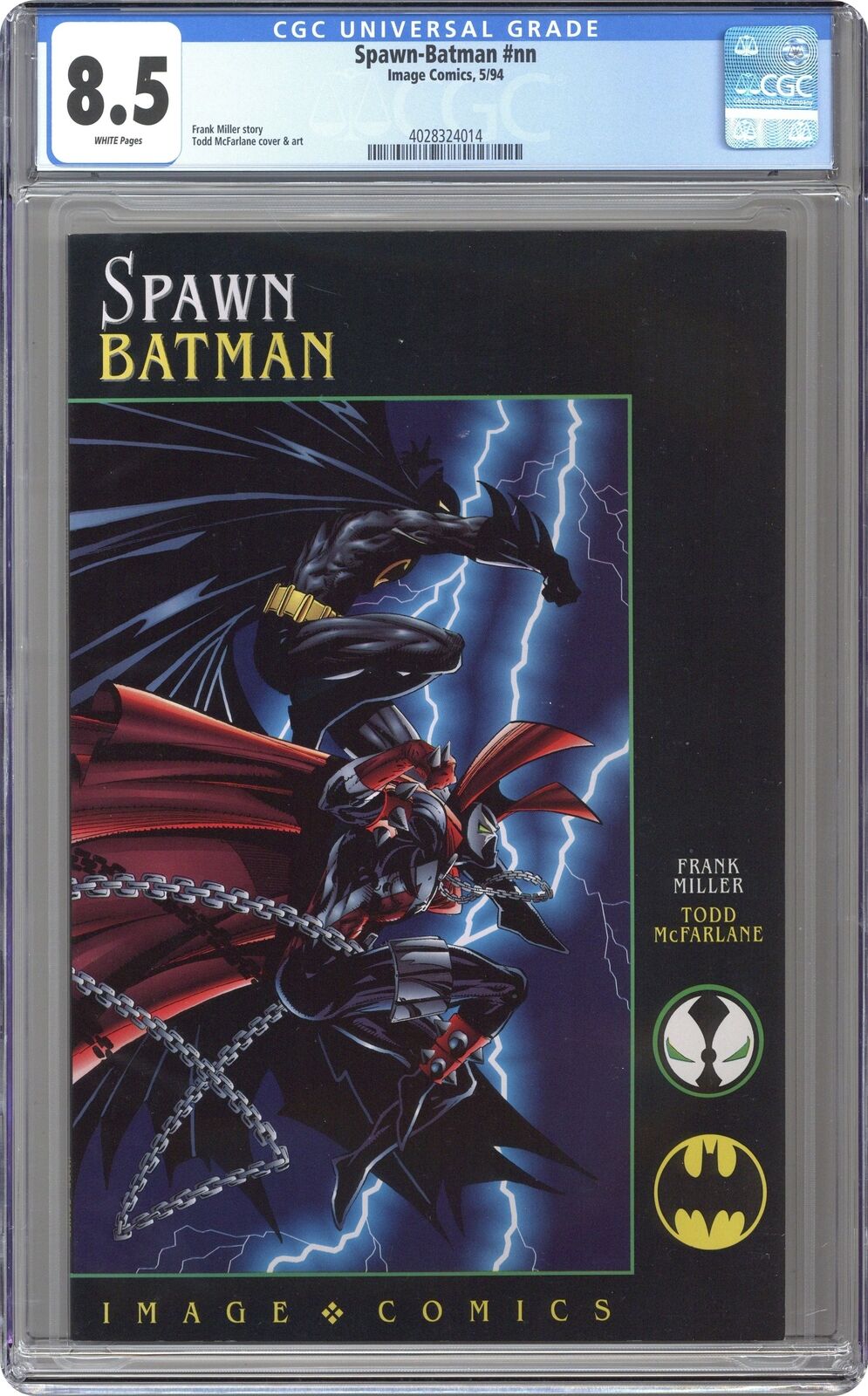 Spawn Batman 1N Newsstand Variant CGC 8.5 1994 4028324014