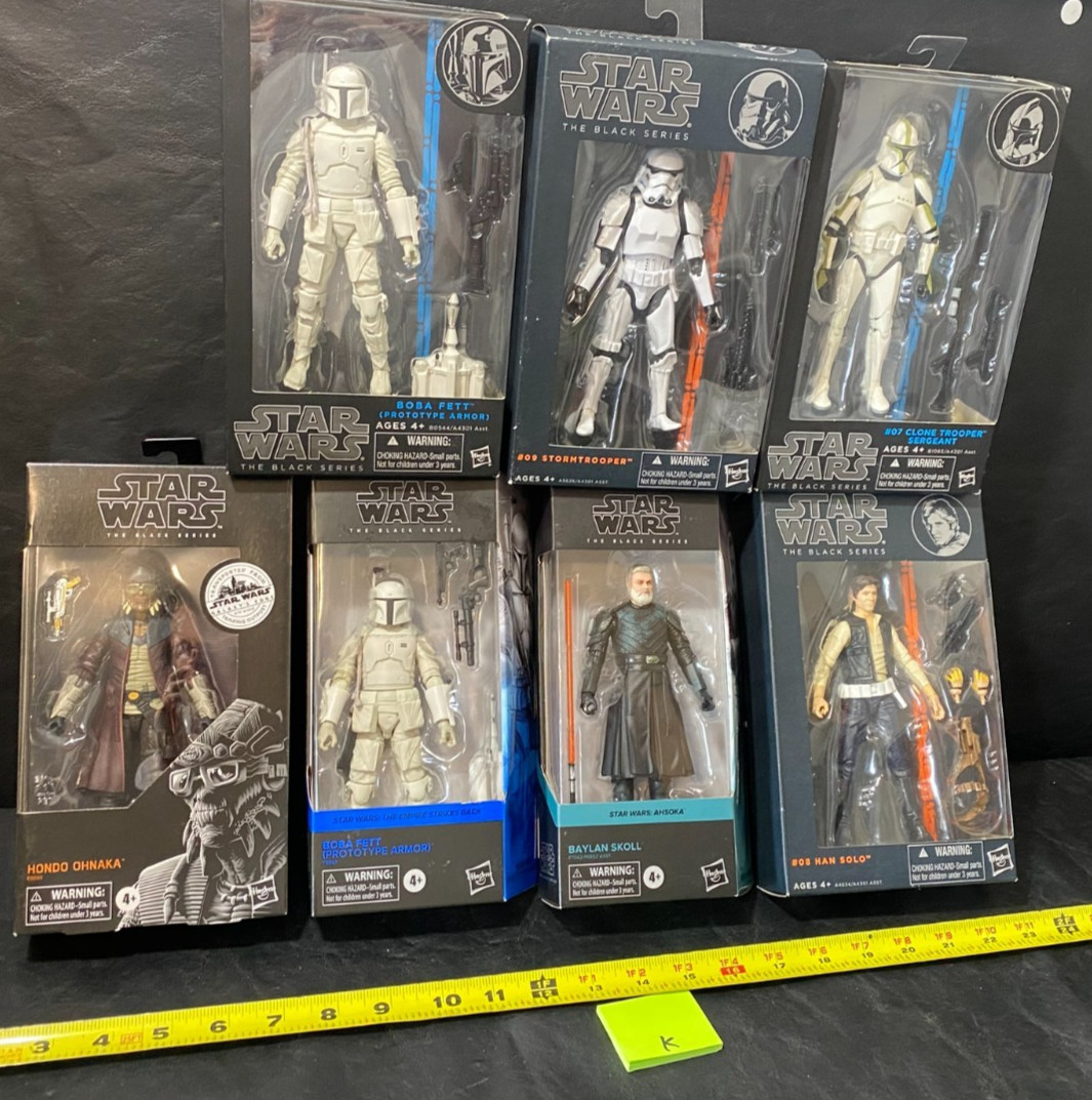 Star Wars Black Series action figure lot Boba Fett Baylan Skoll Hondo Ohnaka + Star Wars Black Series action figure lot Boba Fett Baylan Skoll Hondo Ohnaka +