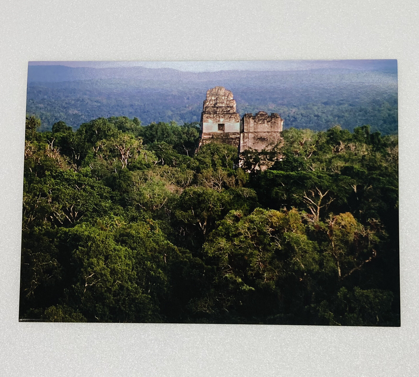 Vintage Greeting Card Tikal Temple Maya Forest Guatemala David Hiser P1