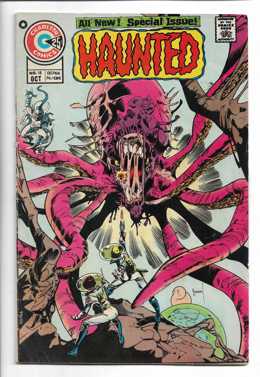 HAUNTED 18 VG Joe Staton Cover Ditko Bronze Age Horror Charlton Comics 1974 HAUNTED 18 VG Joe Staton Cover Ditko Bronze Age Horror Charlton Comics 1974