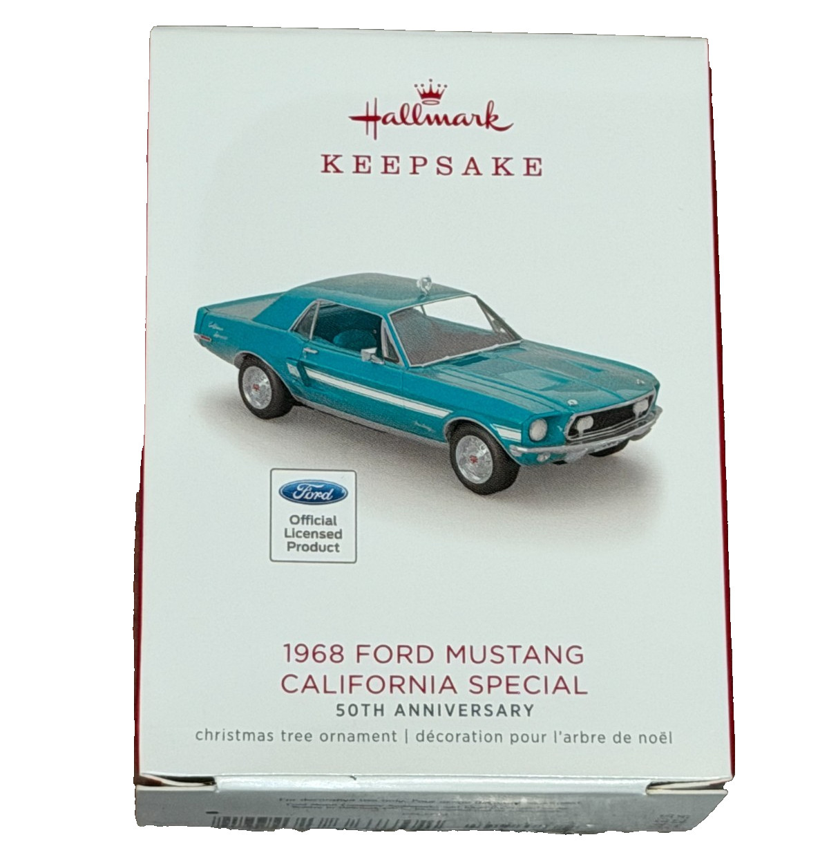 HALLMARK 2018 FORD 1968 MUSTANG CALIFORNIA SPECIAL 50TH ANNIVERSARY ORNAMENT HALLMARK 2018 FORD 1968 MUSTANG CALIFORNIA SPECIAL 50TH ANNIVERSARY ORNAMENT