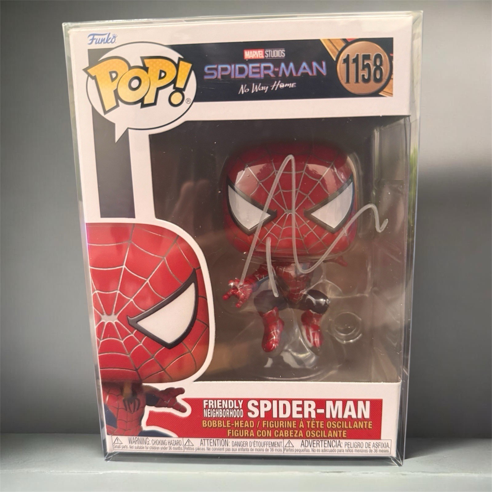 Tobey Maguire Signed Spider-Man Funko Pop Marvel Autographed COA Tobey Maguire Signed Spider-Man Funko Pop Marvel Autographed COA