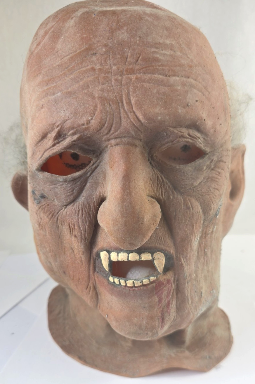 Rare Vintage 1980's Old Vampire Latex Halloween Mask Horror, Studio Quality Rare Vintage 1980's Old Vampire Latex Halloween Mask Horror, Studio Quality
