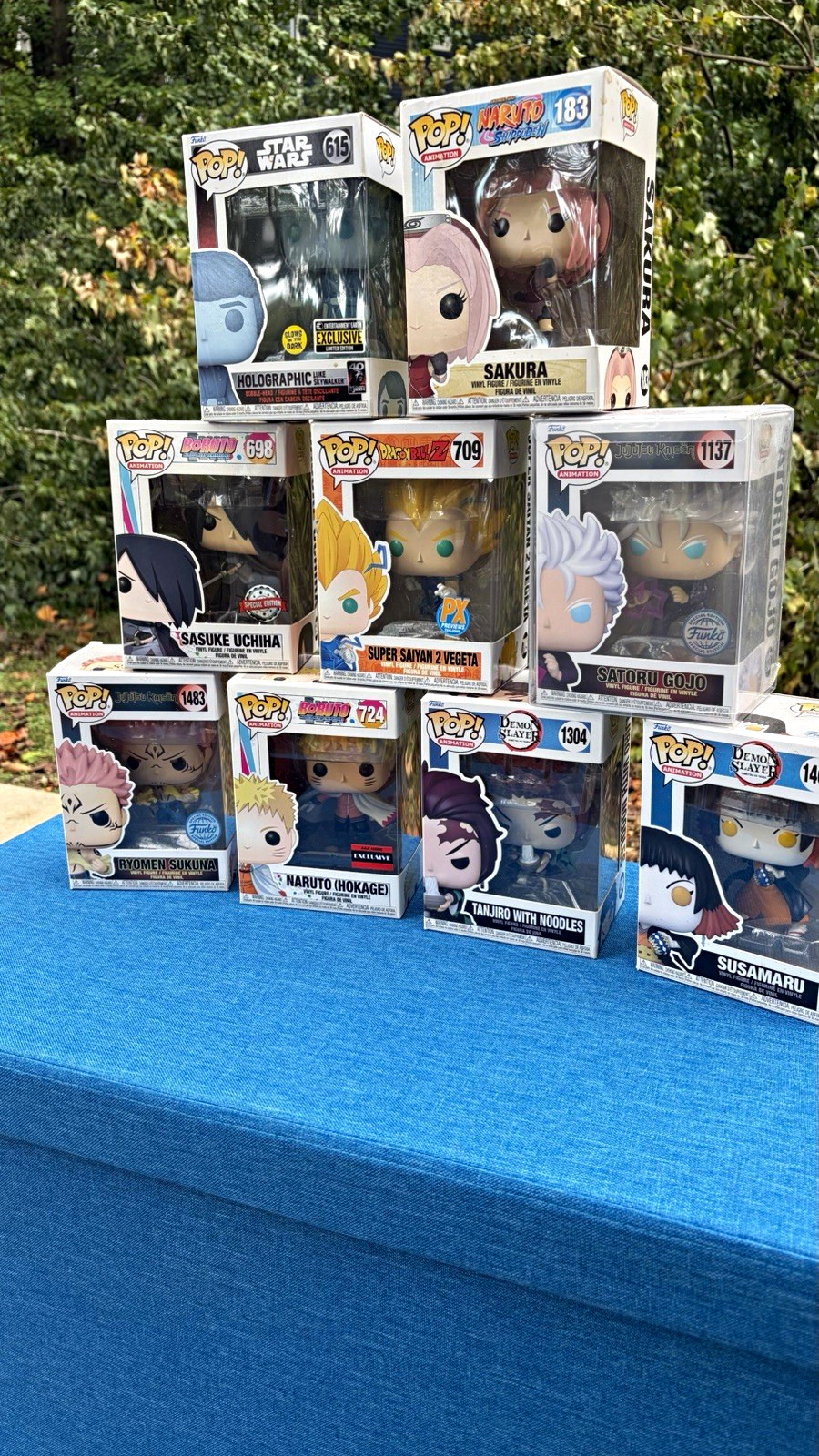 Funko Pop Vinyl 9pc Mixed Lot Exclusive GITD Special Ed Star Wars Naruto DBZ Funko Pop Vinyl 9pc Mixed Lot Exclusive GITD Special Ed Star Wars Naruto DBZ