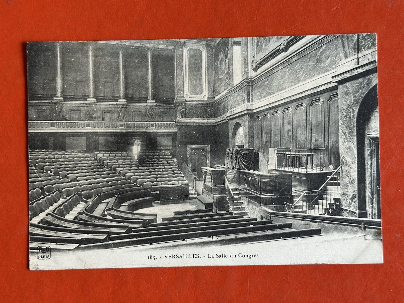 1909 VERSAILLES FRANCE Antique Postcard ~LA SALLE DU CONGRESS 1909 VERSAILLES FRANCE Antique Postcard ~LA SALLE DU CONGRESS