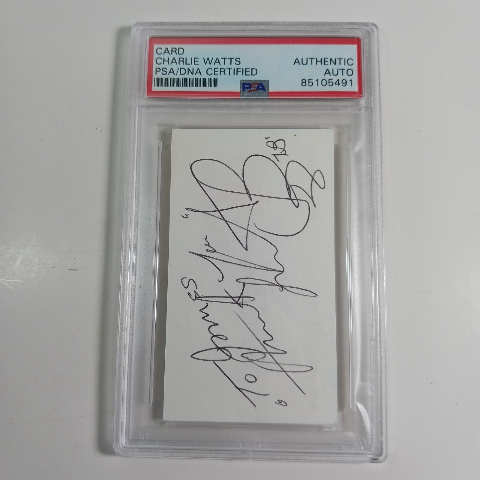 Charlie Watts signed Rolling Stones Fan Club Membership Card PSA Charlie Watts signed Rolling Stones Fan Club Membership Card PSA