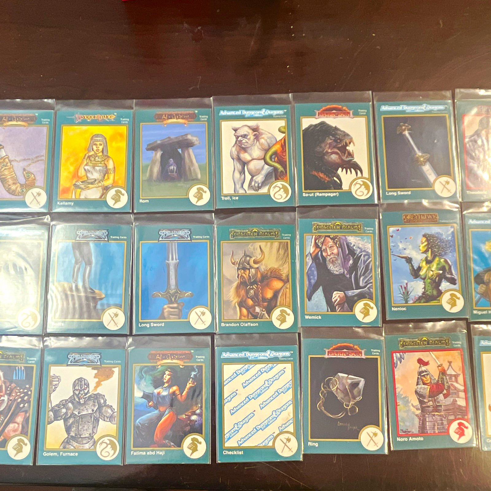 TSR Spellfire Advanced Dungeons & Dragons 24-Card Trading Card Lot.