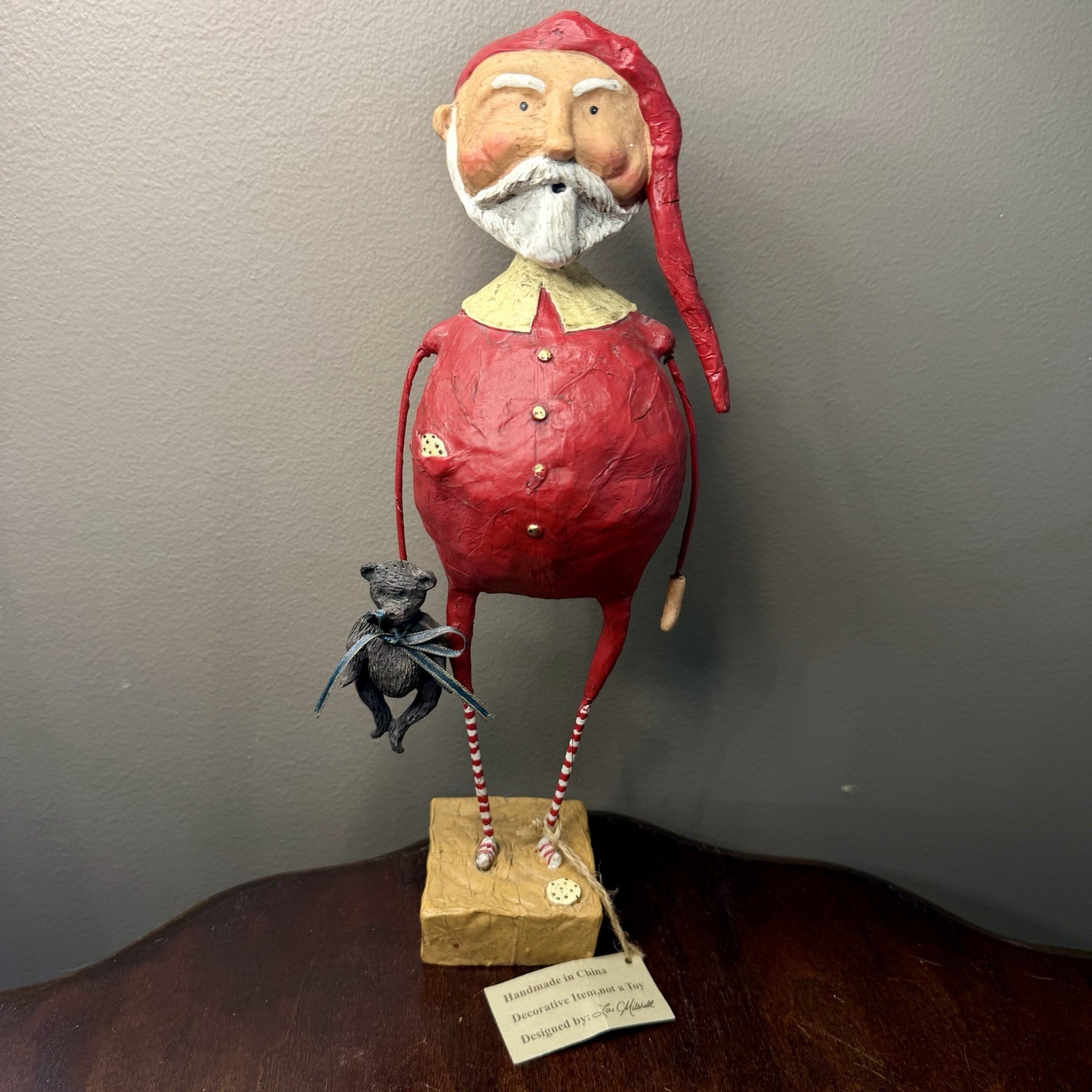 Vintage Lori Mitchell Sleepytime Santa 11.5 Vintage Lori Mitchell Sleepytime Santa 11.5