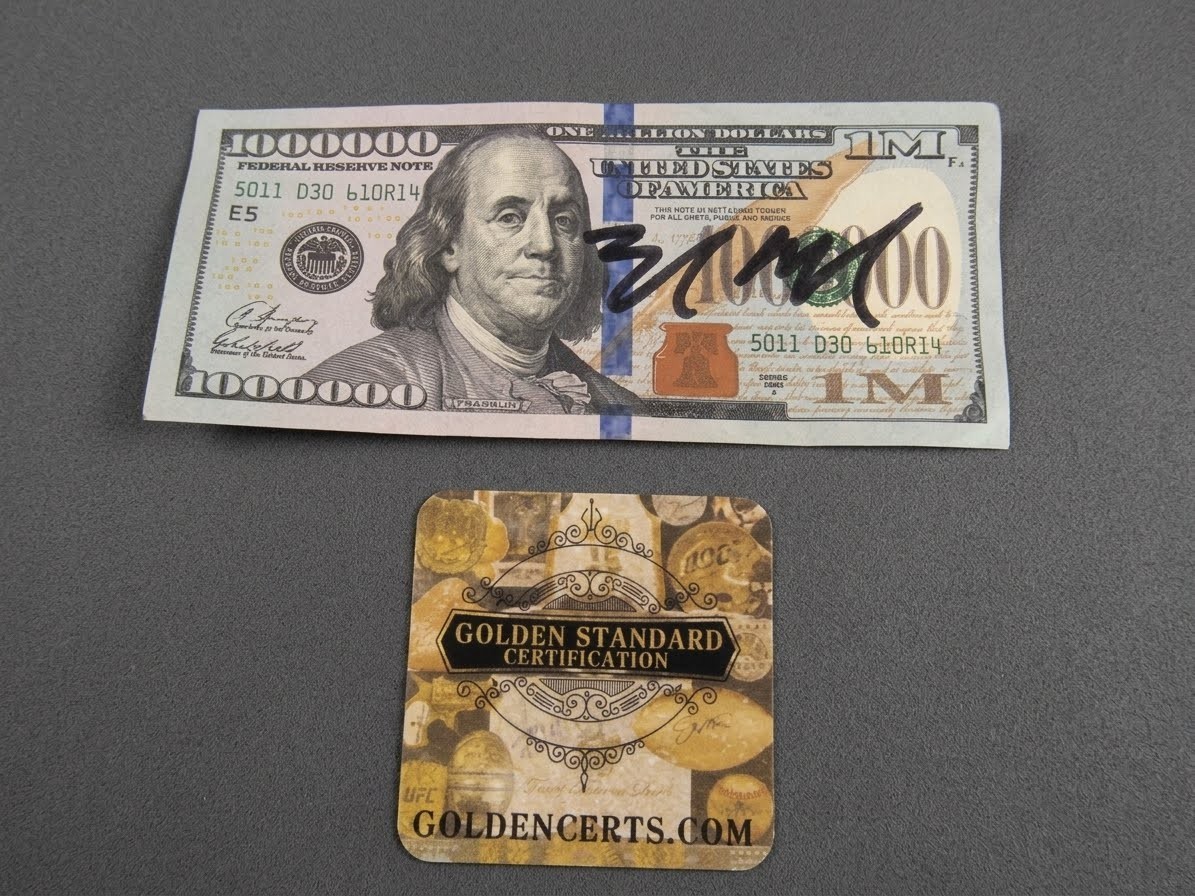 Donald Trump Signed Movie Play Money With GC COA Donald Trump Signed Movie Play Money With GC COA