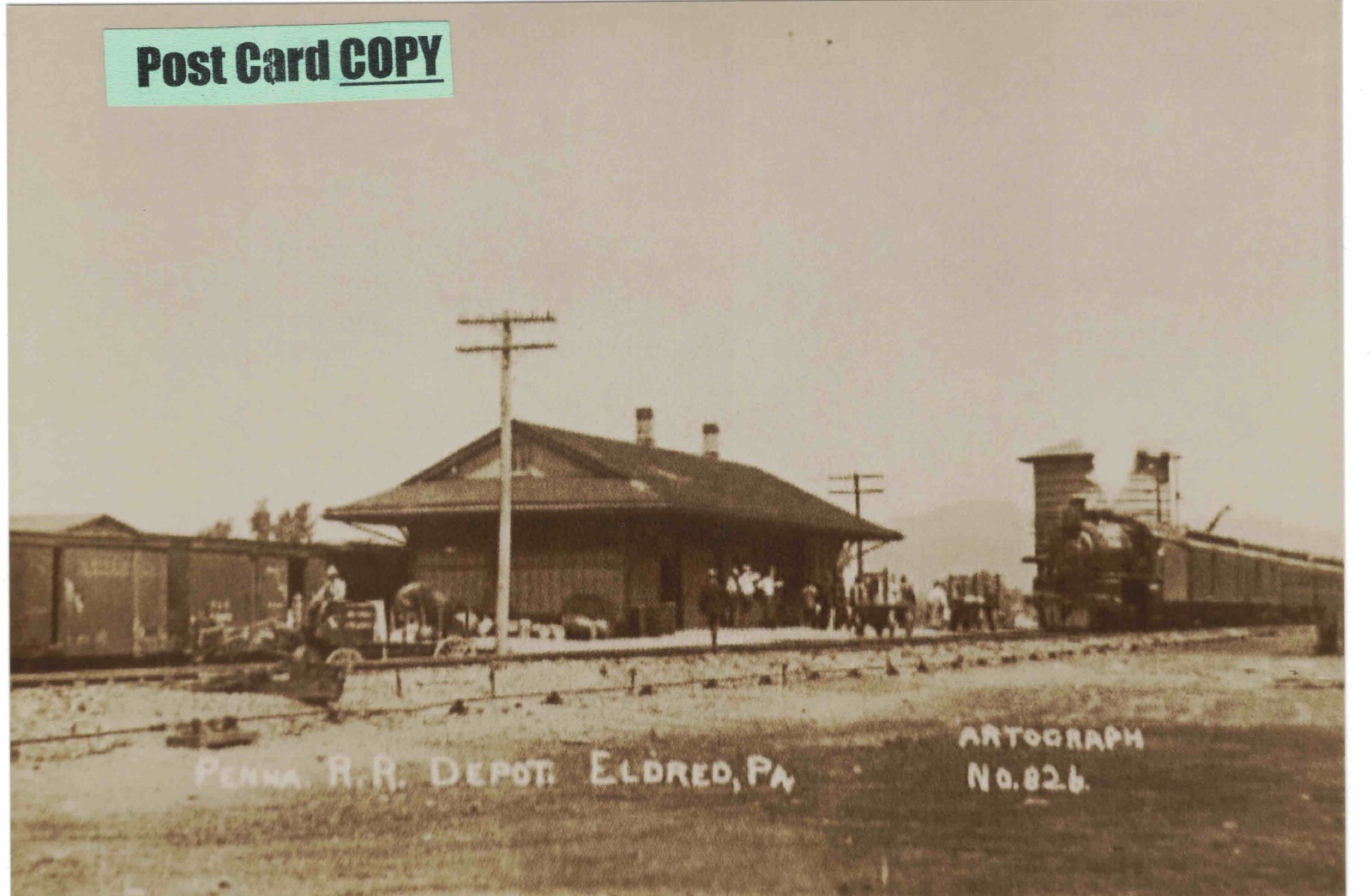 PRR Pennsylvania Railroad Depot (train station) at Eldred, McKean Co., PA PRR Pennsylvania Railroad Depot (train station) at Eldred, McKean Co., PA