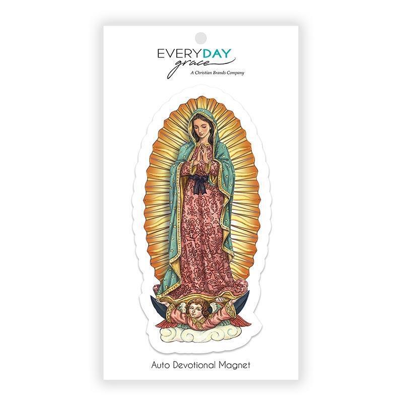 Our Lady of Guadalupe Auto Magnet Lot of 24 Size 4.5 in H Share Favorite Saint