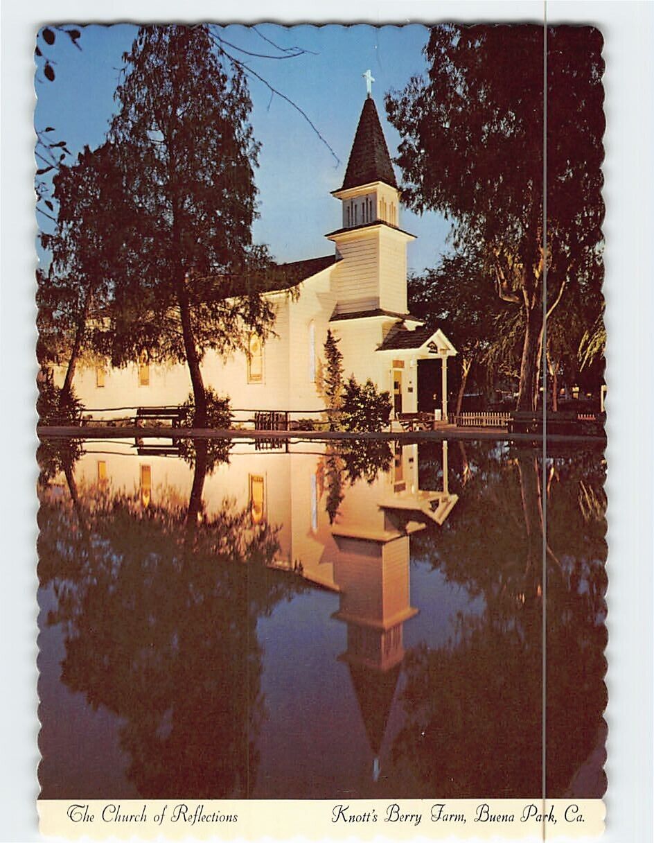 Postcard The Church Of Reflections Knotts Berry Farm Buena Park California USA