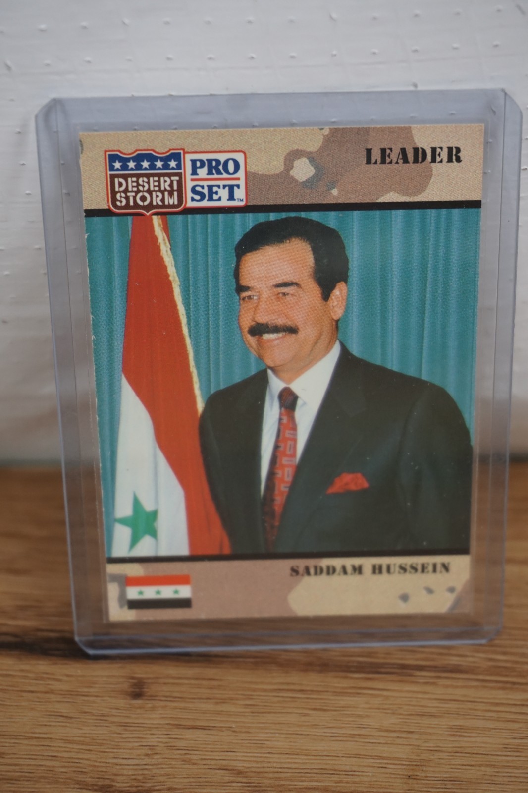1991 Pro set Desert Storm SADDAM HUSSEIN ROOKIE CARD #69
