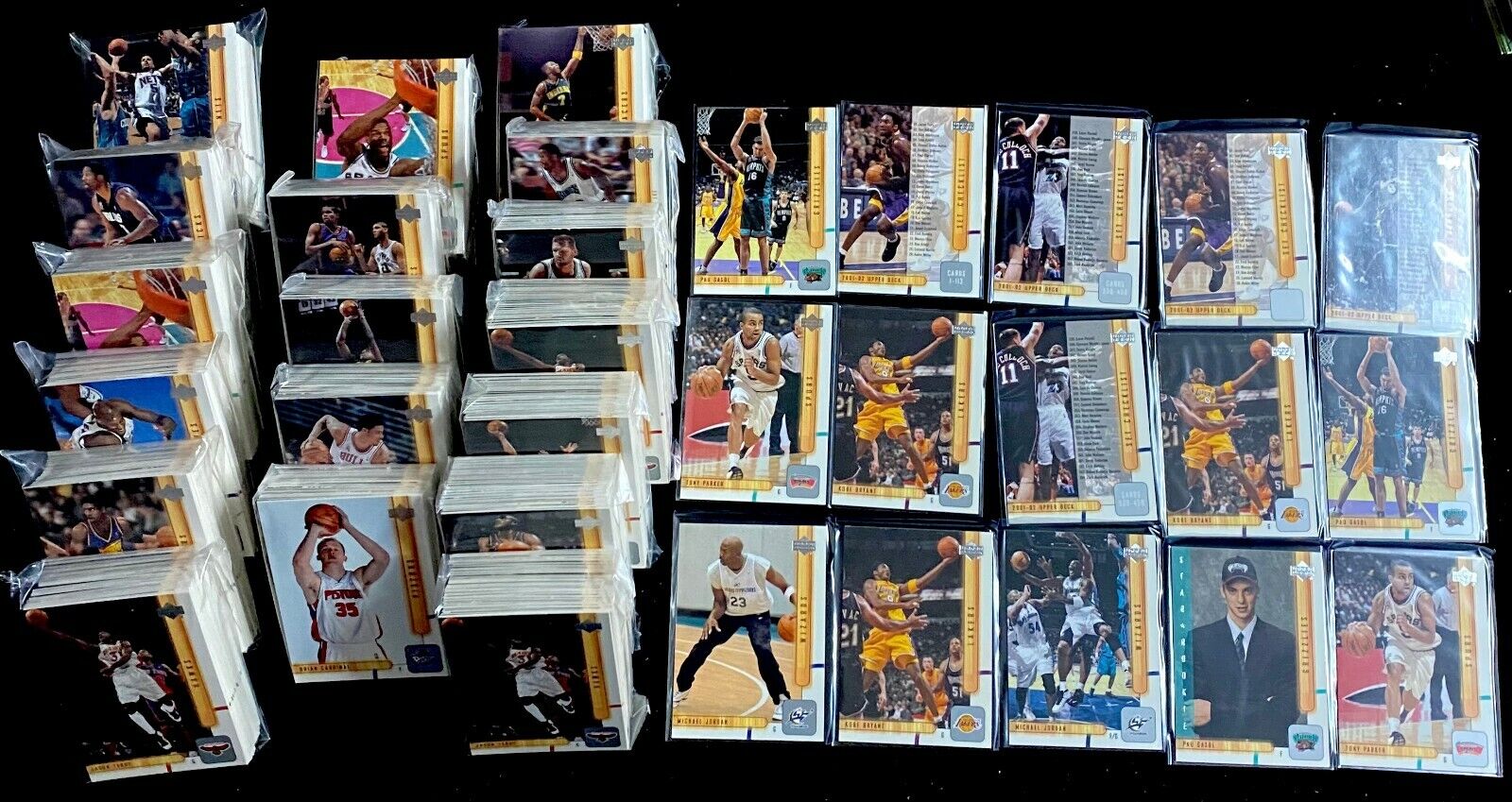 2001-02 UD Huge Lot Partial Sets 400+ Cards - Michael Jordan Kobe Bryant - RCs