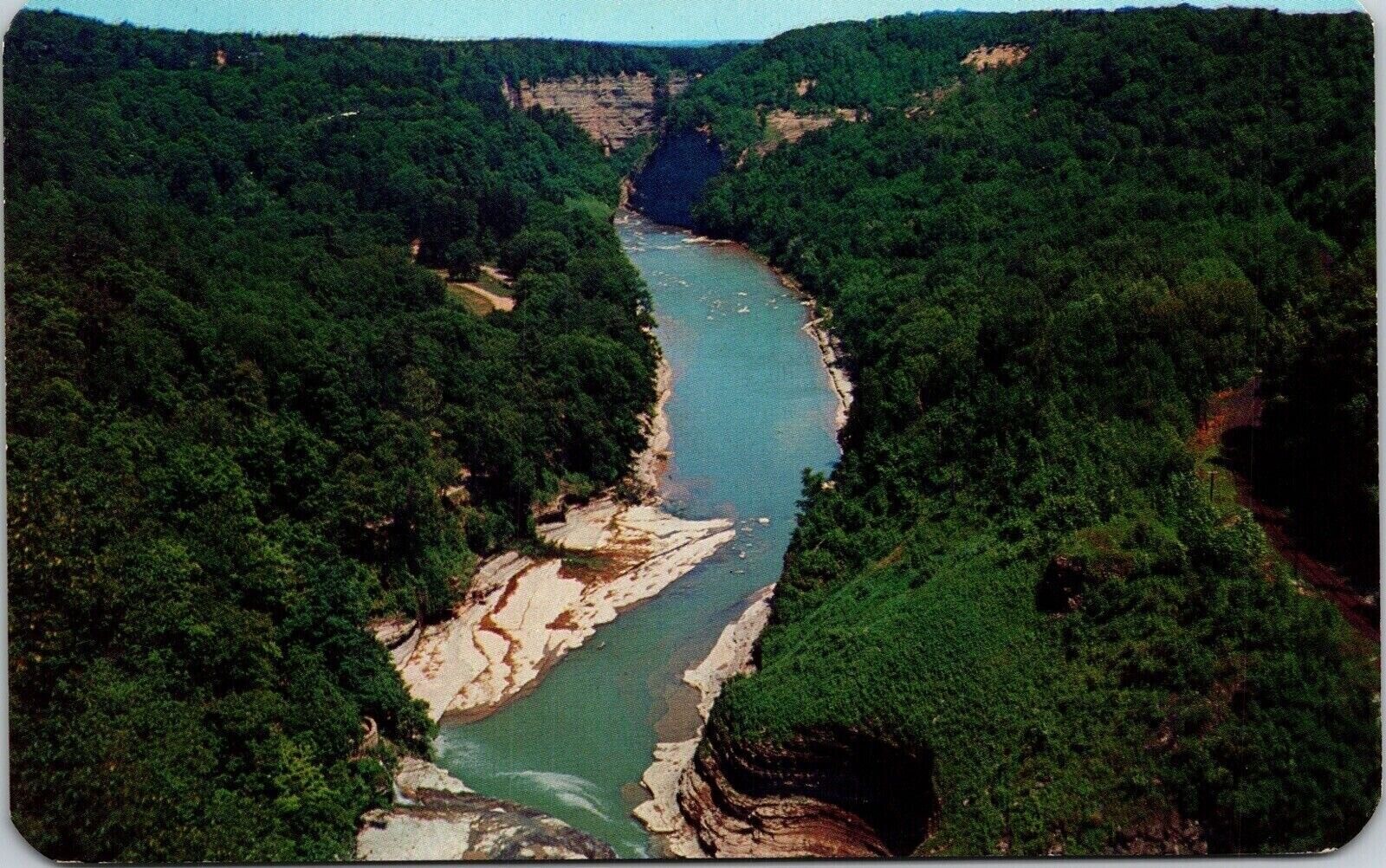 Letchworth State Park Castile New York Gorge E Postcard PM Fredonia NY Cancel 2c Letchworth State Park Castile New York Gorge E Postcard PM Fredonia NY Cancel 2c