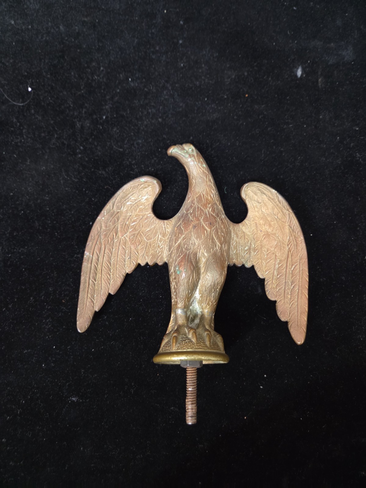 brass eagle flag pole topper finial vintage heavy metal brass gold antique brass eagle flag pole topper finial vintage heavy metal brass gold antique