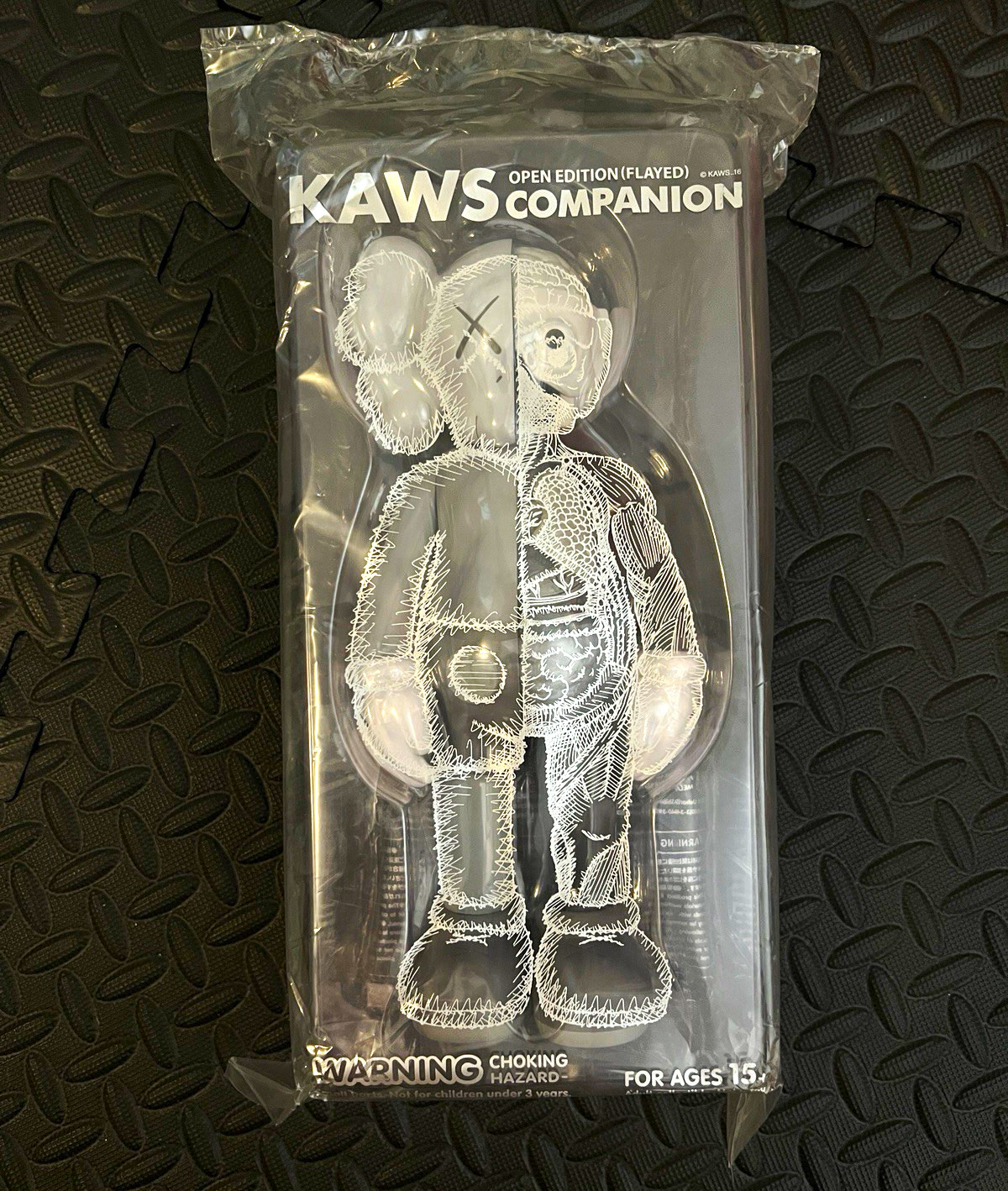 KAWS Companion (Flayed) Open Edition Gray/Black PVC Figure SEALED Age 15+ 2016 KAWS Companion (Flayed) Open Edition Gray/Black PVC Figure SEALED Age 15+ 2016
