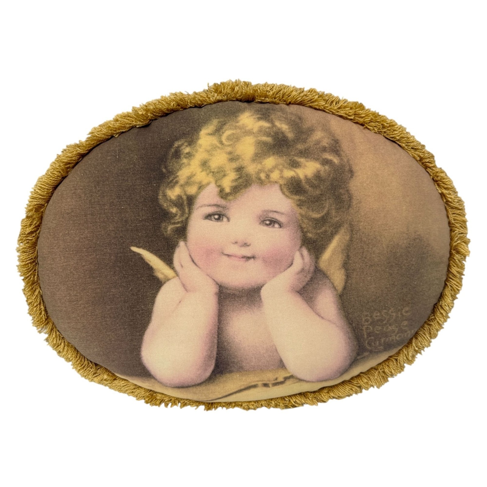 Vintage Angel Pillow Bessie Pease Gutmann Victorian Cherub Home Works 16