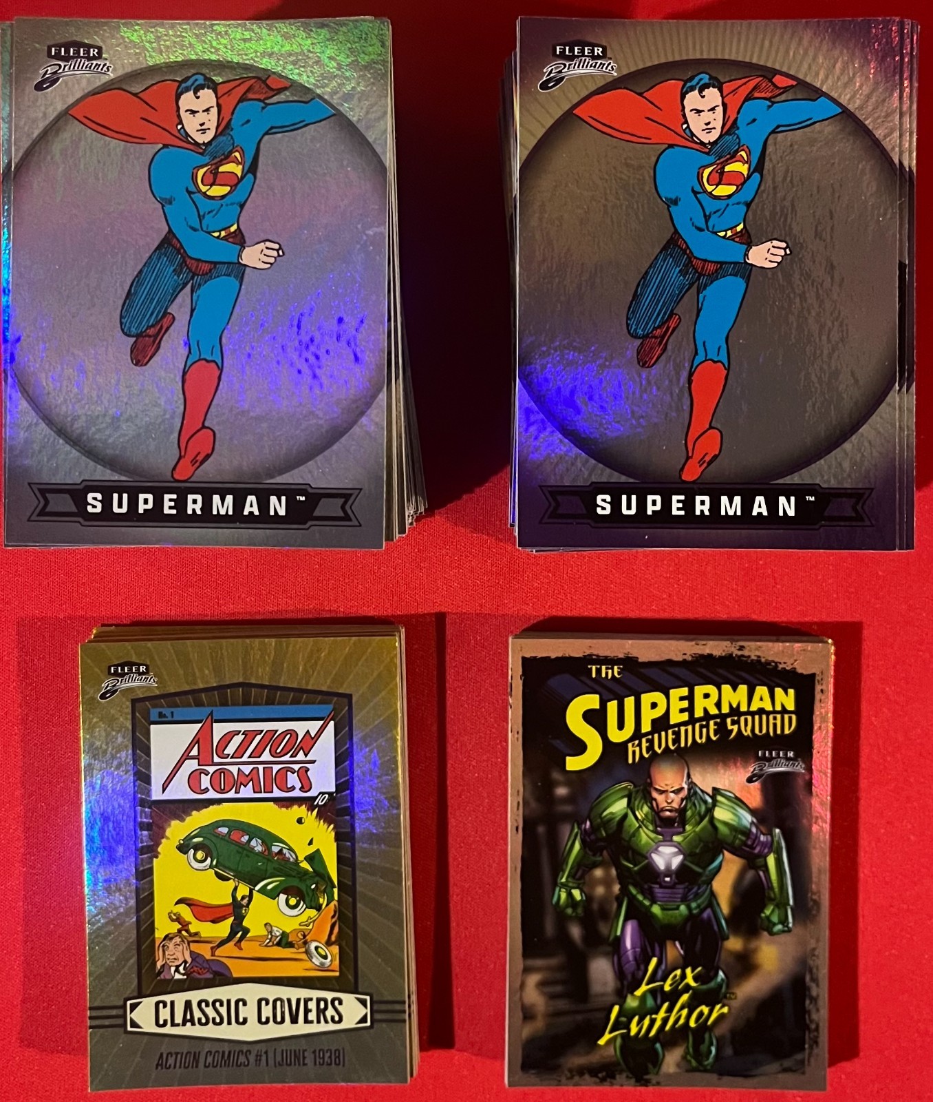 2025 Fleer Brilliants Superman Mega Box Complete Master Set Base Purple Inserts 2025 Fleer Brilliants Superman Mega Box Complete Master Set Base Purple Inserts