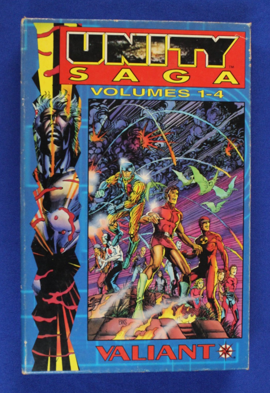 Valiant Comics 1994 Unity Saga Slipcase Volumes 1-4 Paperback Valiant Comics 1994 Unity Saga Slipcase Volumes 1-4 Paperback