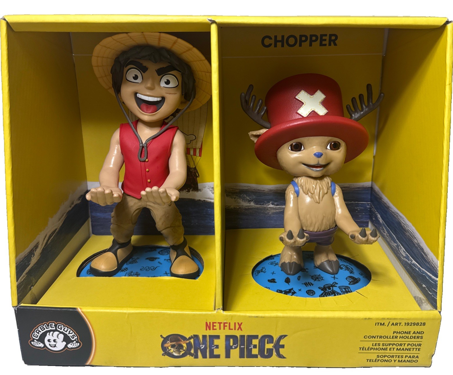 Netflix One Piece Luffy & Chopper Phone And Controller Holders Netflix One Piece Luffy & Chopper Phone And Controller Holders