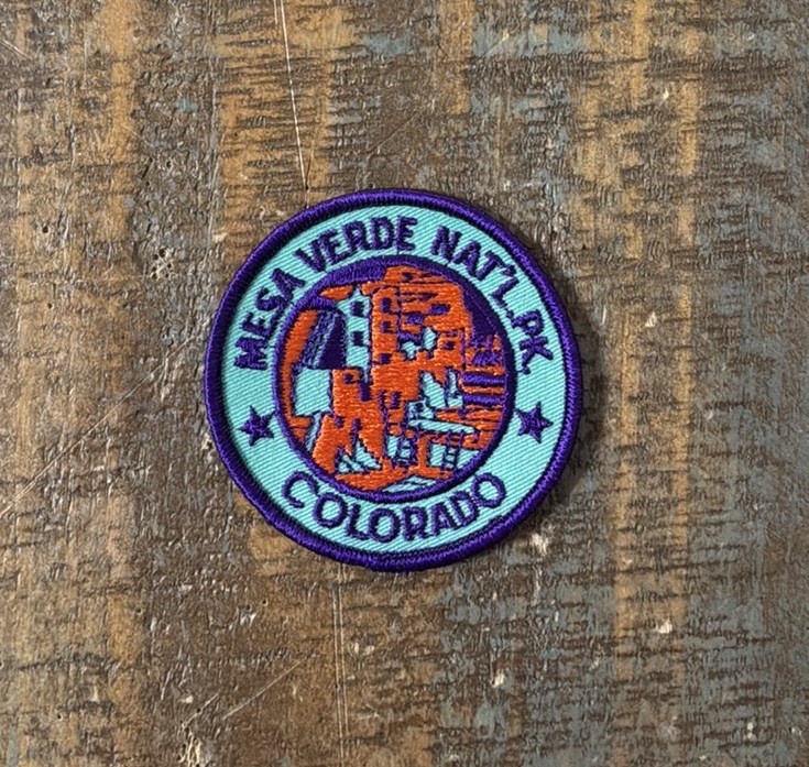 Vintage Mesa Verde National Park Colorado Travel Souvenir Sew-On Patch NOS 1980s