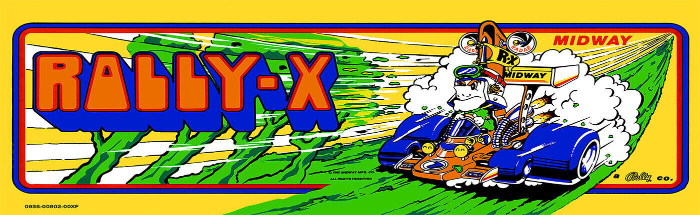 Rally-X (Rally X) Arcade Marquee/Sign (26\