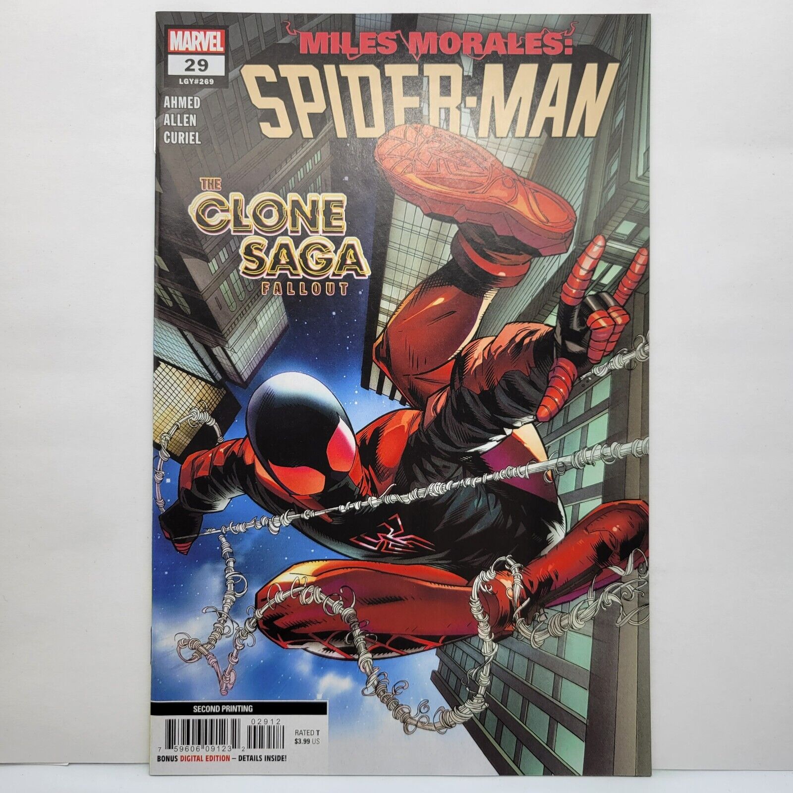 Miles Morales Spider-Man #29 2nd Print Variant Cover 2021 MCU