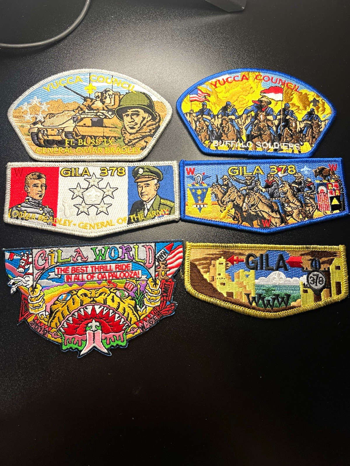 Boy Scouts Council & Shoulder Patch Mixed Lot - Yucca Council, Gila 378 Boy Scouts Council & Shoulder Patch Mixed Lot - Yucca Council, Gila 378