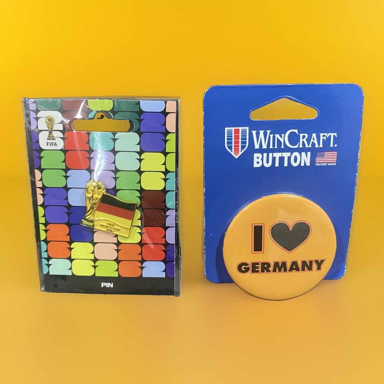 FIFA WORLD CUP 2026 GERMANY FLAG Hat Wincraft Bottom PIN On Card Lot Pinback FIFA WORLD CUP 2026 GERMANY FLAG Hat Wincraft Bottom PIN On Card Lot Pinback