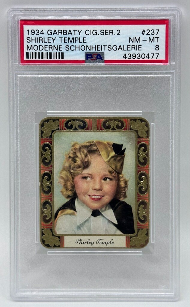 Shirley Temple 1934 Garbaty #237 Modern Schonheitsgalerie PSA 8 Shirley Temple 1934 Garbaty #237 Modern Schonheitsgalerie PSA 8
