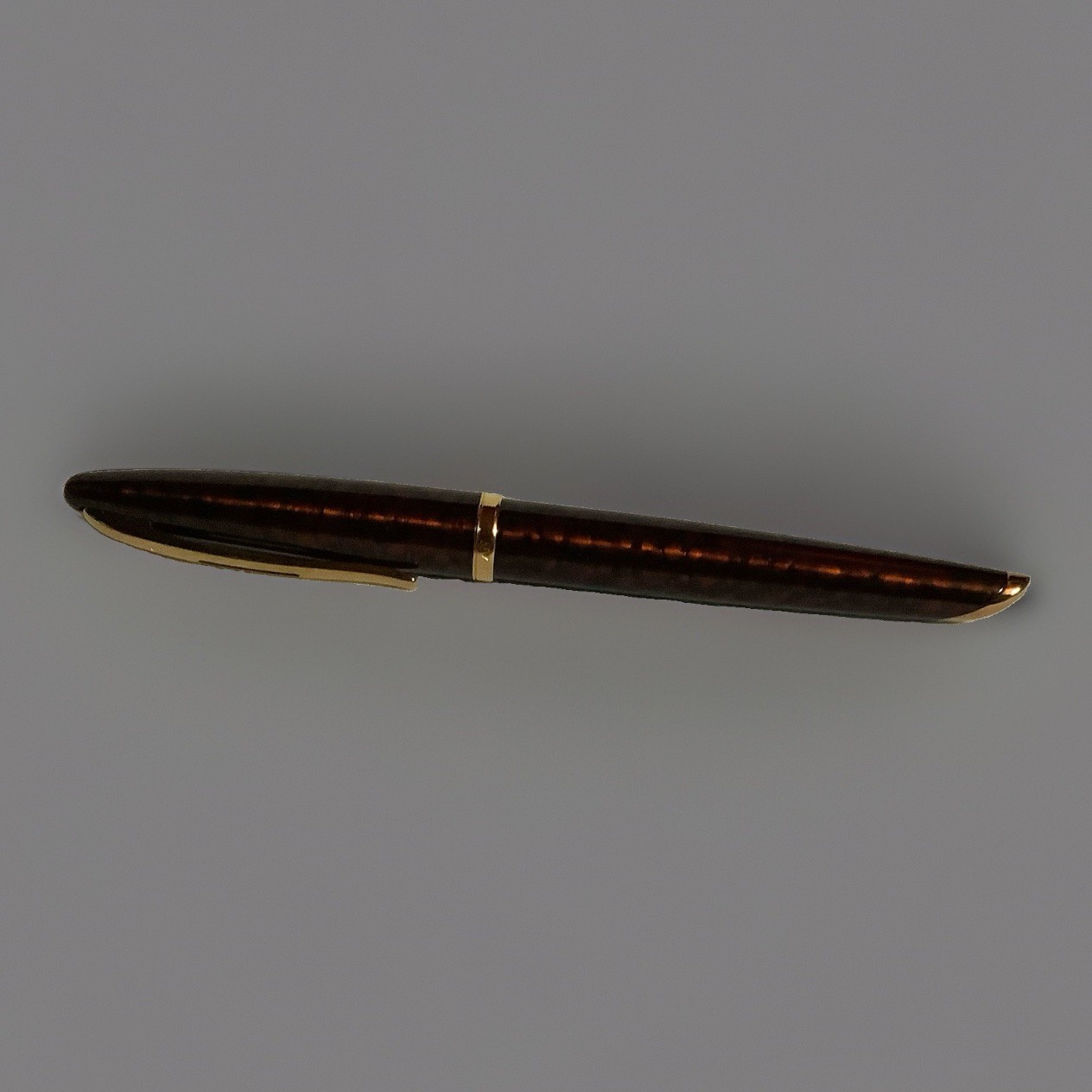 Vintage WATERMAN Carene Fountain Pen Amber Shimmer and Gold 18k Vintage WATERMAN Carene Fountain Pen Amber Shimmer and Gold 18k