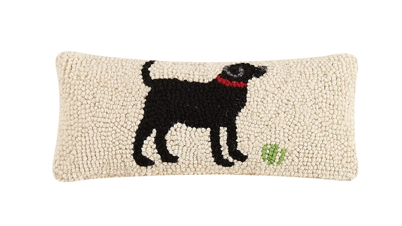Peking Handicraft Black Lab Hook Throw Pillow 12 Peking Handicraft Black Lab Hook Throw Pillow 12
