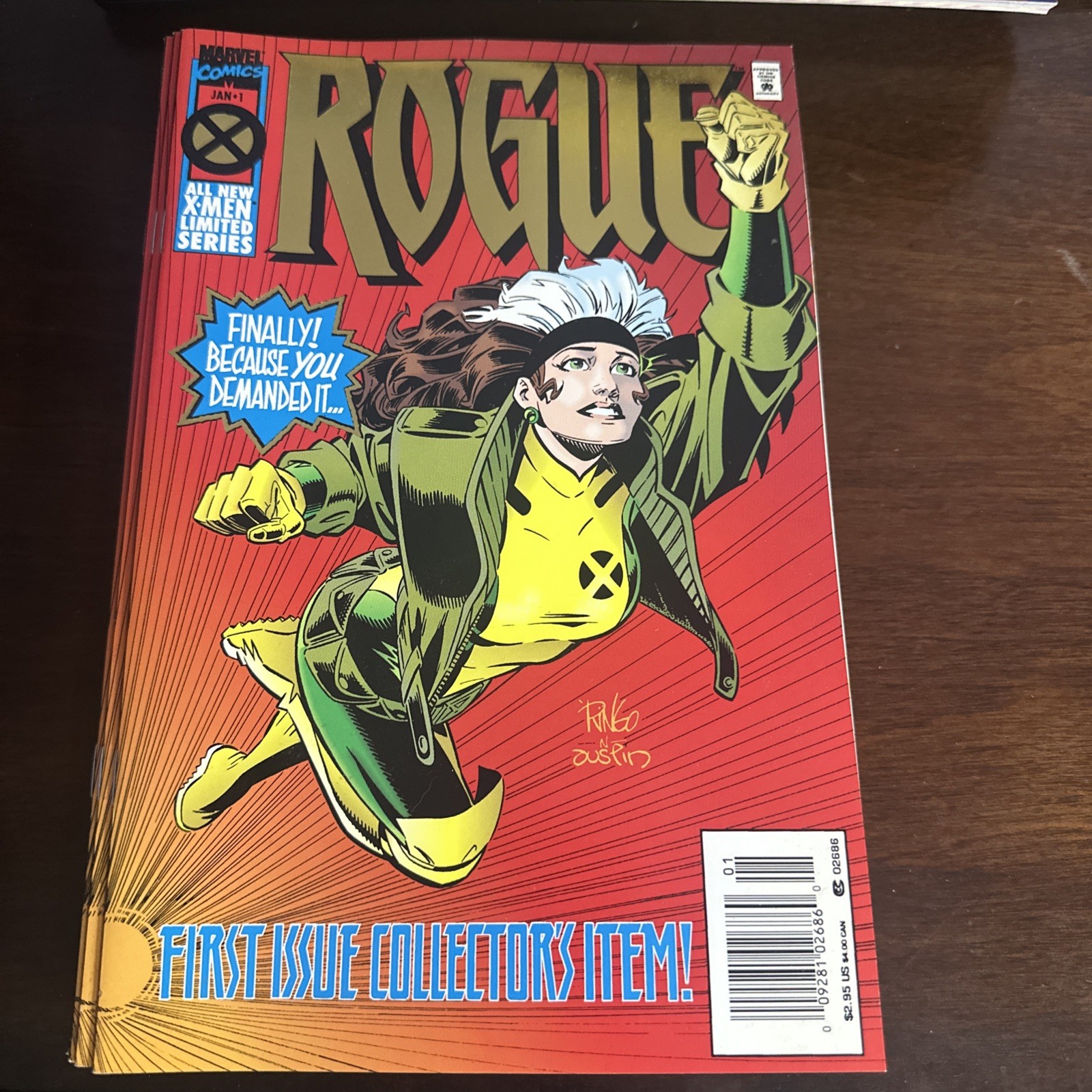 Marvel Comics Rogue #1 1995 X-Men Limited Series English Color Direct Edition Marvel Comics Rogue #1 1995 X-Men Limited Series English Color Direct Edition