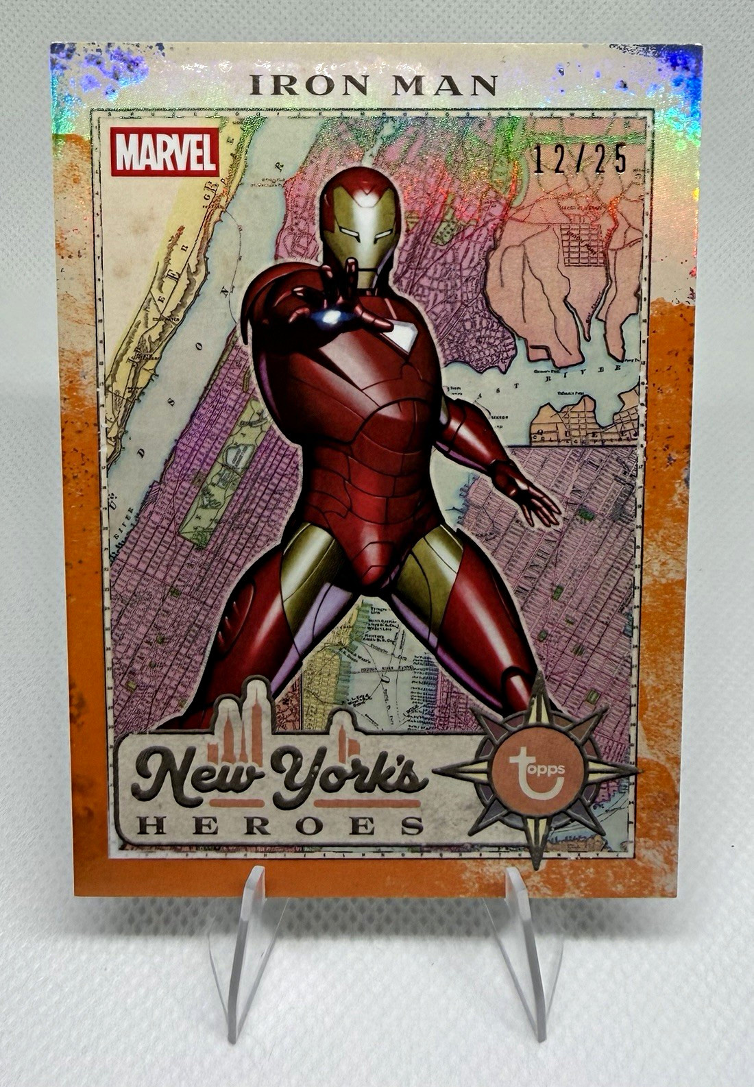 Topps 2026 Topps Marvel New York\'s Heroes Iron Man NYF-9 Parallel /25 Topps 2026 Topps Marvel New York\'s Heroes Iron Man NYF-9 Parallel /25