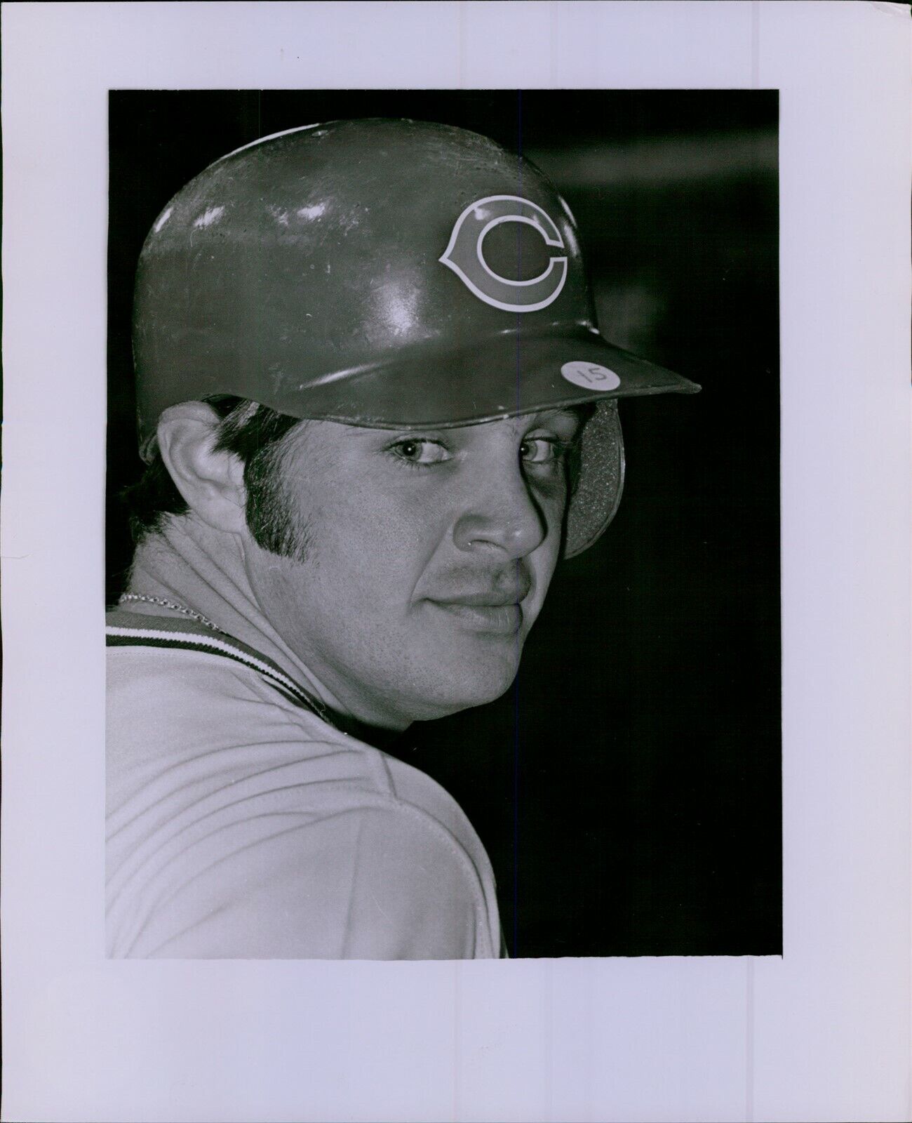 LG791 1972 Original Ronald Mrowiec Photo JERRY MOSES Cleveland Indians Baseball