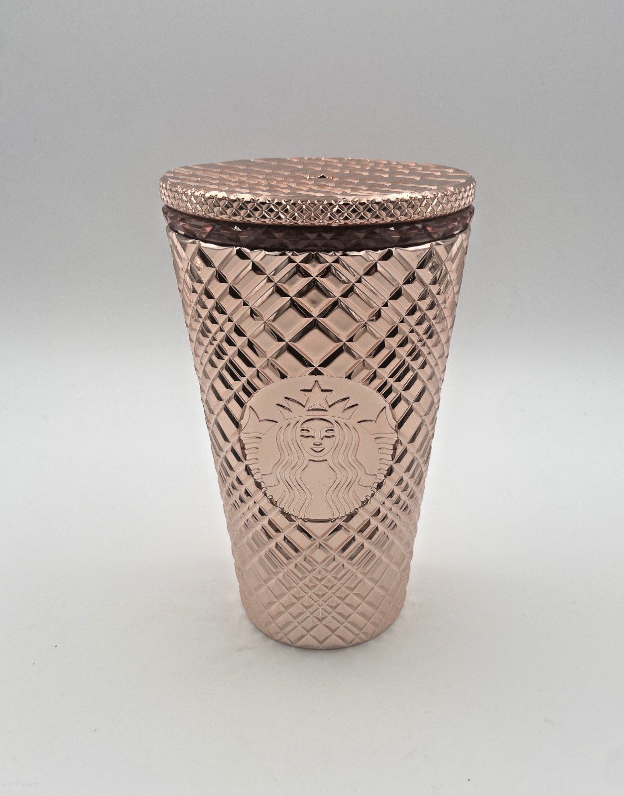 Starbucks 2023 Rose Gold Winter Holiday Jeweled 16 oz. Tumbler Cold Cup Starbucks 2023 Rose Gold Winter Holiday Jeweled 16 oz. Tumbler Cold Cup