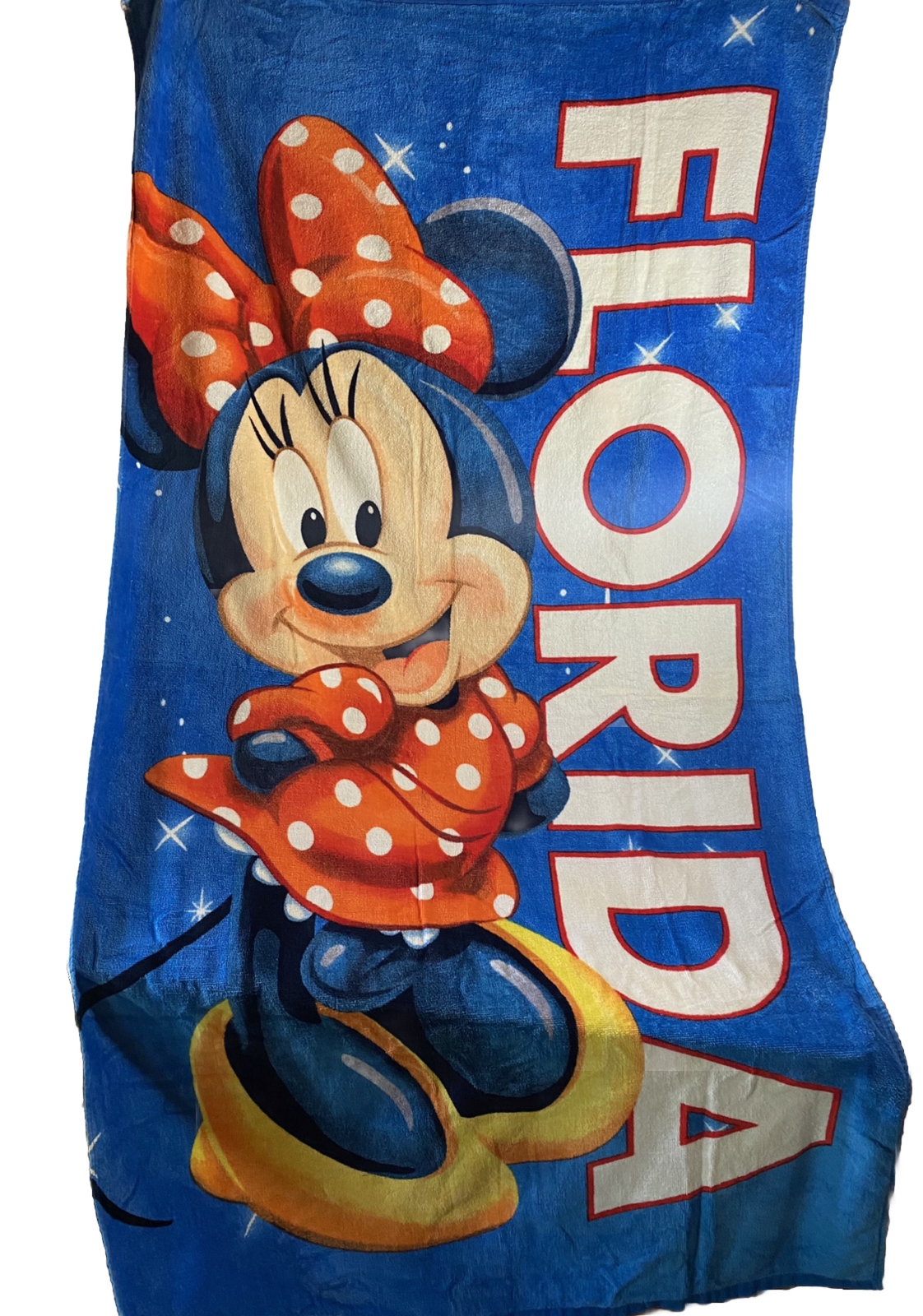 Disney Towel Vintage MINNIE MOUSE Beach 90s Florida 30 x 58 Disney Towel Vintage MINNIE MOUSE Beach 90s Florida 30 x 58