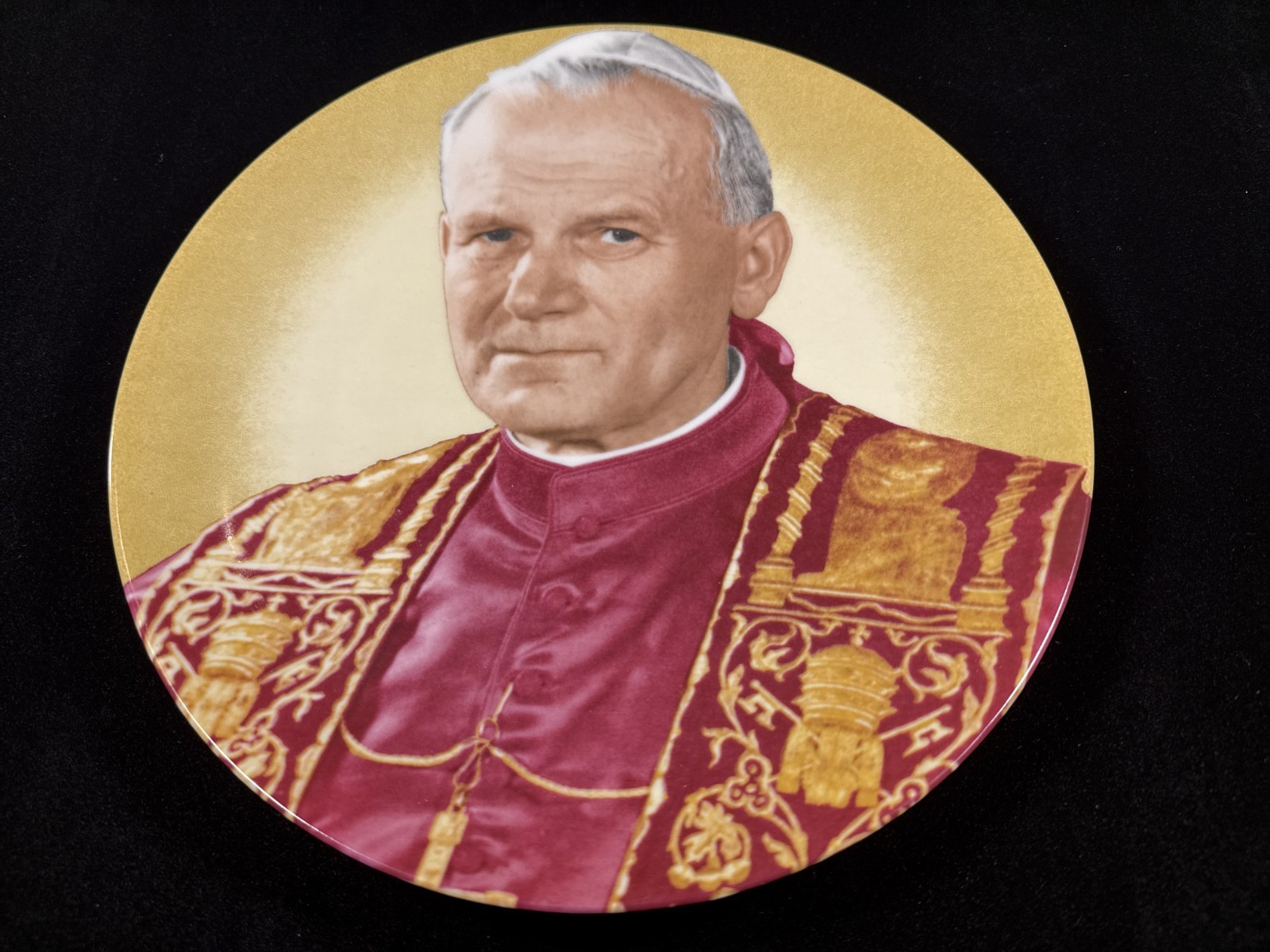 Vintage Pope John Paul II Collector Plate by Johann Sollmann - Catholic -Germany