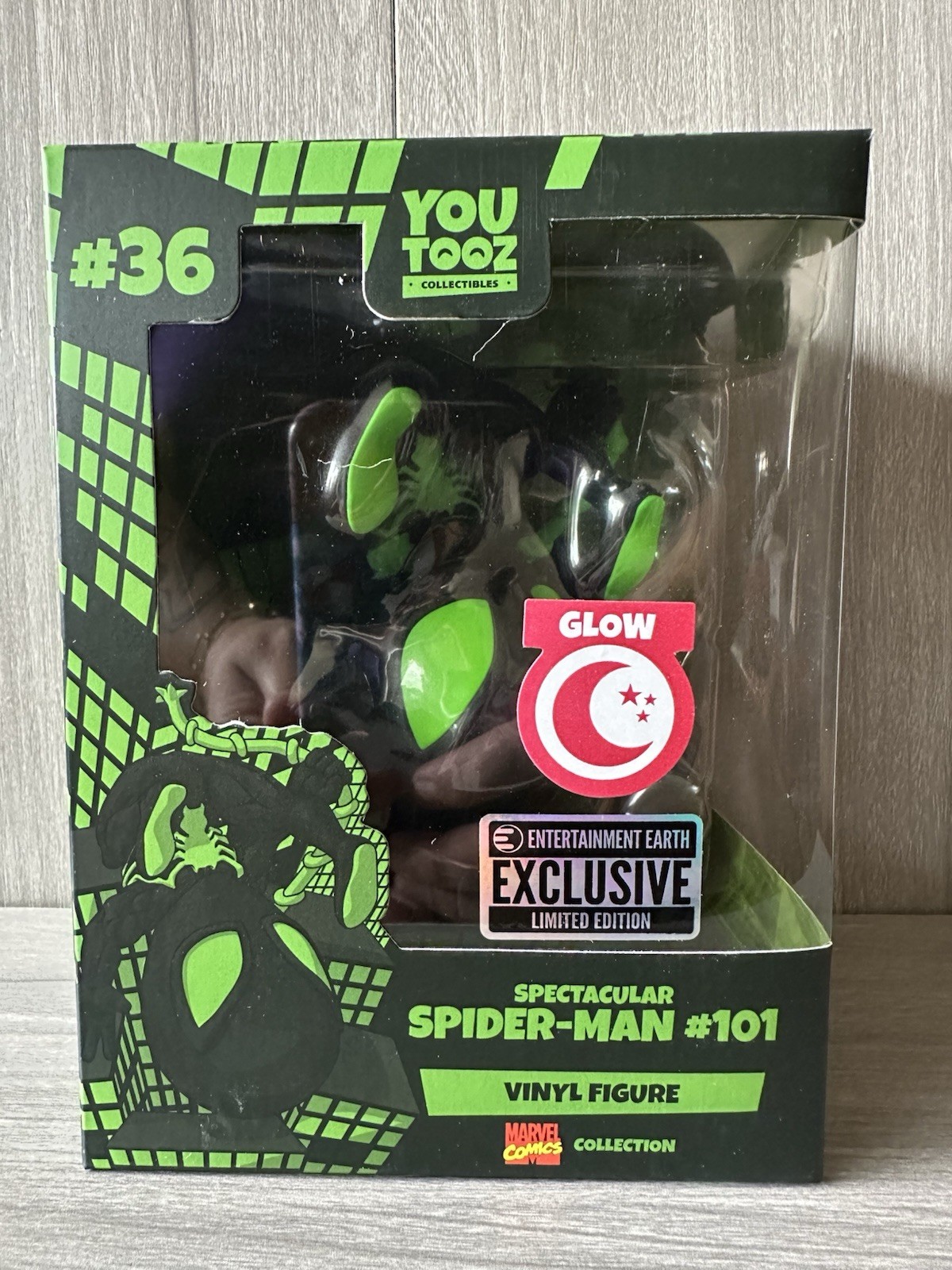Youtooz Spectacular Spider-Man #101 #36 Glow Entertainment Earth Exclusive Viny… Youtooz Spectacular Spider-Man #101 #36 Glow Entertainment Earth Exclusive Viny…