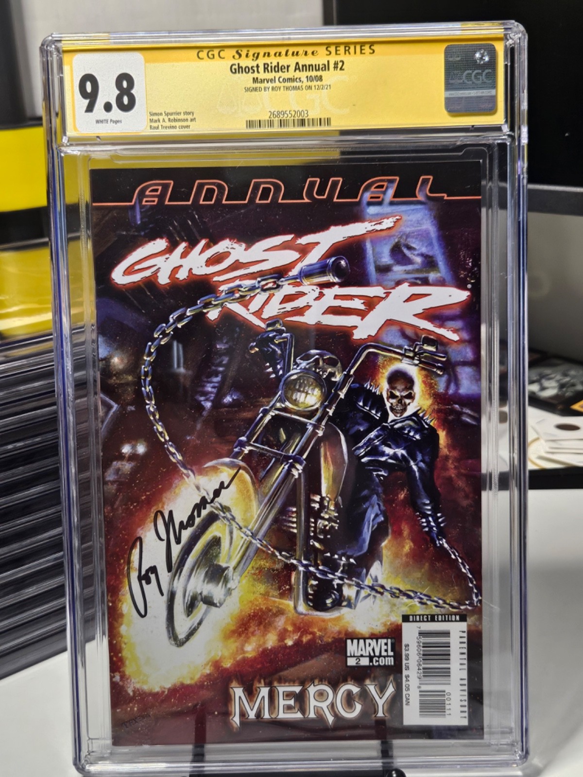 Ghost Rider Annual #2 CGC 9.8 SS Roy Thomas Marvel 2008 Johnny Blaze Mephisto Ghost Rider Annual #2 CGC 9.8 SS Roy Thomas Marvel 2008 Johnny Blaze Mephisto