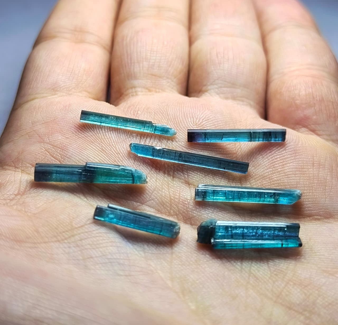 Tourmaline Dark Blue Indicolite Color Crystal Tourmaline Dark Blue Indicolite Color Crystal